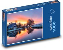Východ slunce, ráno Puzzle 1000 dílků - 60 x 46 cm