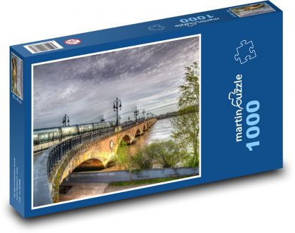 Bridge in Bordeaux, France - Puzzle 1000 pieces, size 60x46 cm 