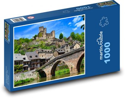 Starý most, dediny - Puzzle 1000 dielikov, rozmer 60x46 cm