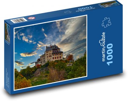 Evening light above the castle - Puzzle 1000 pieces, size 60x46 cm 