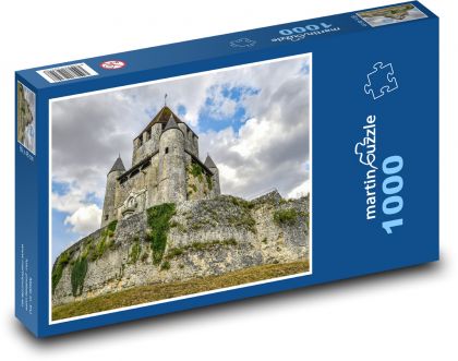 Medieval fortress above the valley - Puzzle 1000 pieces, size 60x46 cm 