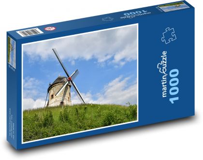 Větrný mlýn - Puzzle 1000 dílků, rozměr 60x46 cm
