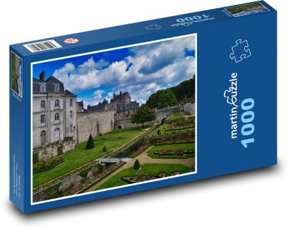 Hradby, zahrada - Puzzle 1000 dílků, rozměr 60x46 cm