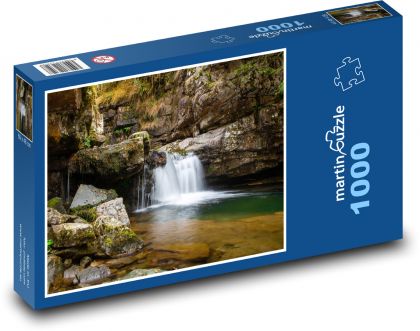Wasser, Wasserfall, Felsen - Puzzle - 1000 Teile