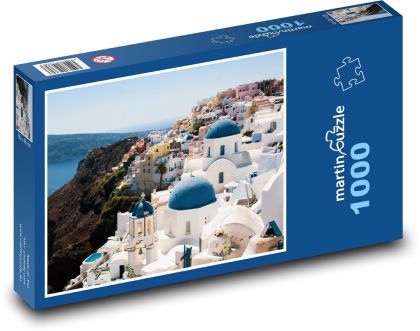Město na útesech, Santorini - puzzle 1000 dílků