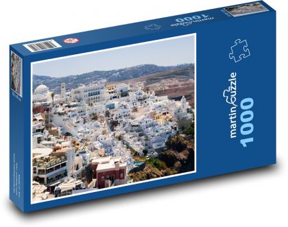 Řecko - Santorini - Puzzle 1000 dílků, rozměr 60x46 cm