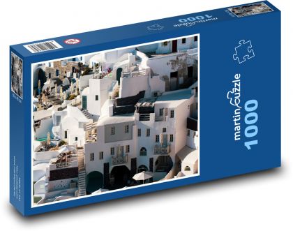 Řecko - Santorini - Puzzle 1000 dílků, rozměr 60x46 cm