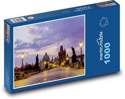 Praha - Karlův most - Puzzle 1000 dílků, rozměr 60x46 cm