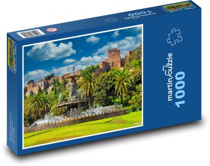 Spanien - Malaga, Brunnen - Puzzle - 1000 Teile