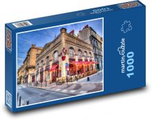 Kavárny v historickém centru Bordeaux Puzzle 1000 - 60x46 cm