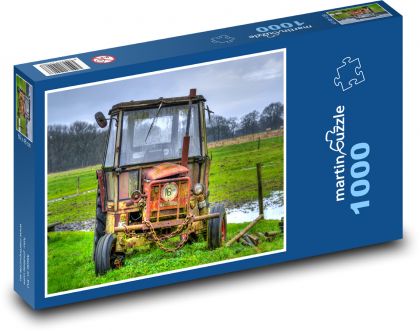 Traktor - Zetor - Puzzle 1000 dílků, rozměr 60x46 cm
