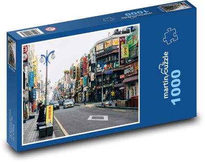 Die belebte City Street in Vietnam - Puzzle - 1000 Teile