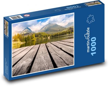 Hory, mólo - Puzzle 1000 dielikov, rozmer 60x46 cm