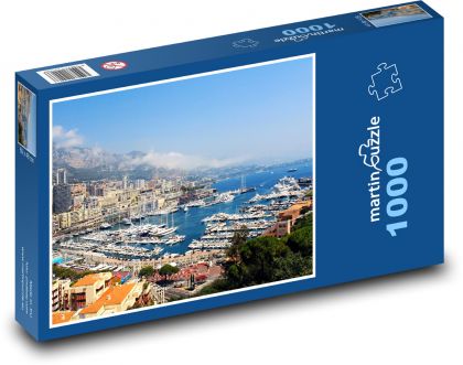 Marina - Monako - Puzzle 1000 dílků, rozměr 60x46 cm