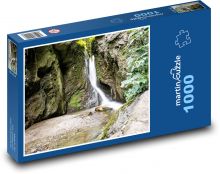 Vodopád, skala Puzzle 1000 dielikov - 60 x 46 cm