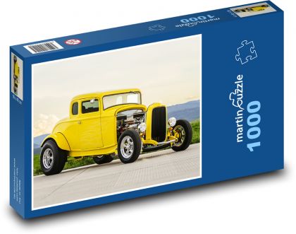 Sportowy samochód retro - Puzzle 1000 elementów, rozmiar 60x46 cm