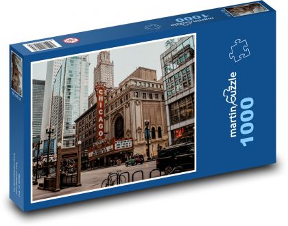 Stany Zjednoczone - Chicago - Puzzle 1000 elementów, rozmiar 60x46 cm