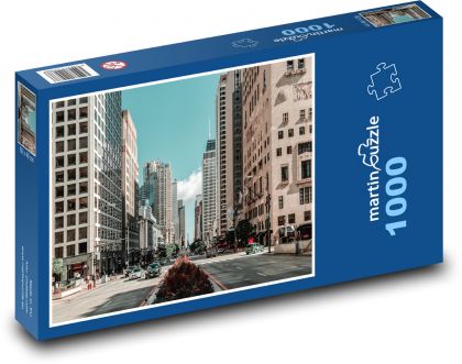 USA - Chicago - Puzzle 1000 dílků, rozměr 60x46 cm