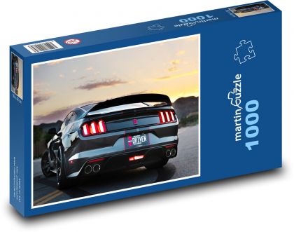 Auto - Mustang - Puzzle 1000 dílků, rozměr 60x46 cm