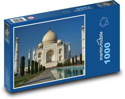 Indie - Taj Mahal - Puzzle 1000 dílků, rozměr 60x46 cm