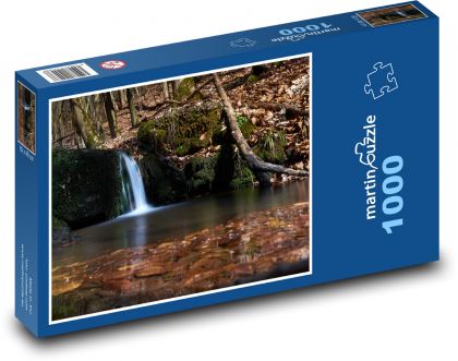 Tichý lesný potok - Puzzle 1000 dielikov, rozmer 60x46 cm
