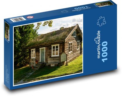 Architektúra - chata - Puzzle 1000 dielikov, rozmer 60x46 cm