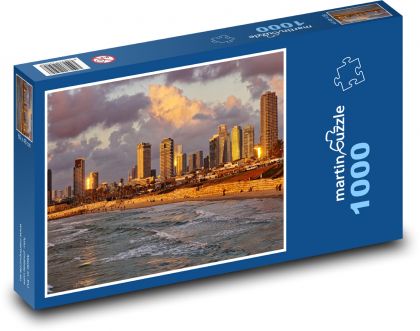 Tel Awiw - plaża - Puzzle 1000 elementów, rozmiar 60x46 cm