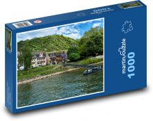 Bacharach am Rhein, Nemecko Puzzle 1000 dielikov - 60 x 46 cm