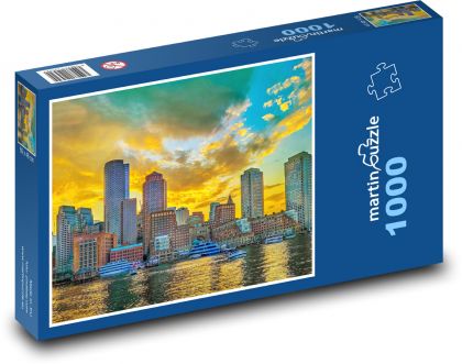 USA - Boston - Puzzle 1000 dílků, rozměr 60x46 cm