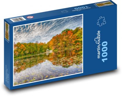 Autumn, lake, nature, park - Puzzle 1000 pieces, size 60x46 cm 