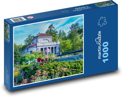 Architektura, zahrada - Puzzle 1000 dílků, rozměr 60x46 cm