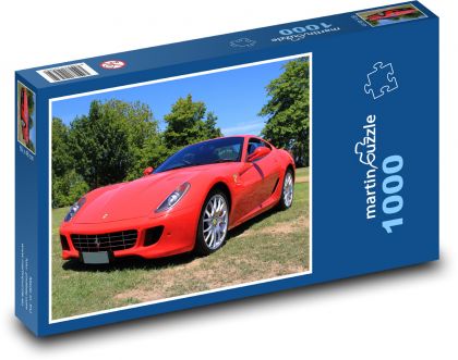 Auto - Ferrari - Puzzle 1000 dílků, rozměr 60x46 cm