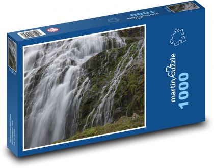 Příroda - vodopád - Puzzle 1000 dílků, rozměr 60x46 cm