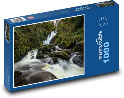 Vodopád, příroda - Puzzle 1000 dílků, rozměr 60x46 cm