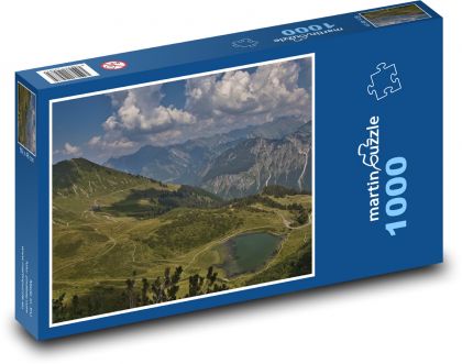 Alpy, příroda - Puzzle 1000 dílků, rozměr 60x46 cm
