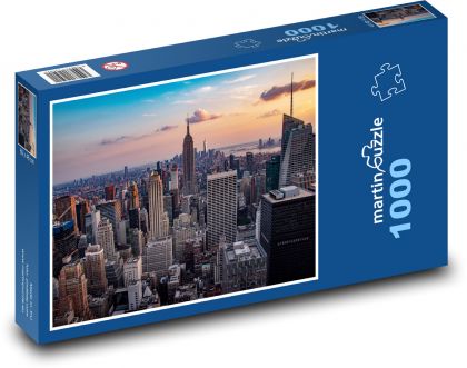 Manhattan - USA - Puzzle 1000 dílků, rozměr 60x46 cm