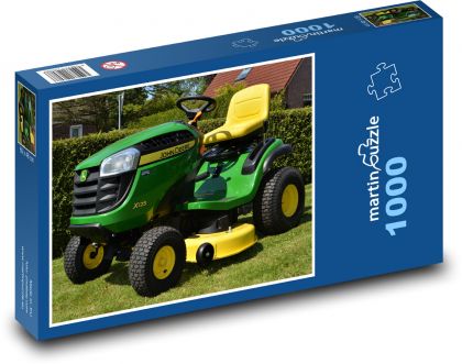záhradný traktor - Puzzle 1000 dielikov, rozmer 60x46 cm