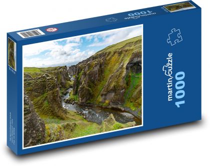 Island - kaňon - Puzzle 1000 dílků, rozměr 60x46 cm