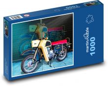 Štýlová retro motorka Puzzle 1000 dielikov - 60 x 46 cm 