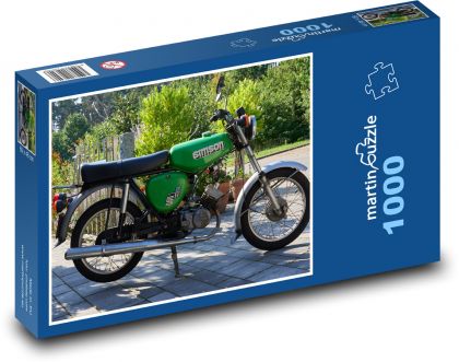 Motocykel - Simson - Puzzle 1000 dielikov, rozmer 60x46 cm