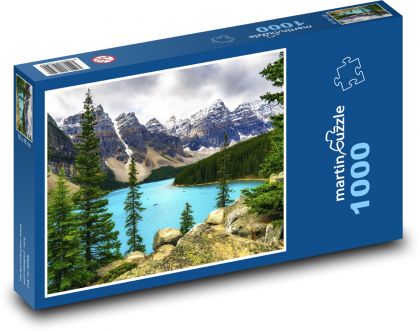 Švýcarsko - horské jezero - puzzle 1000 dílků
