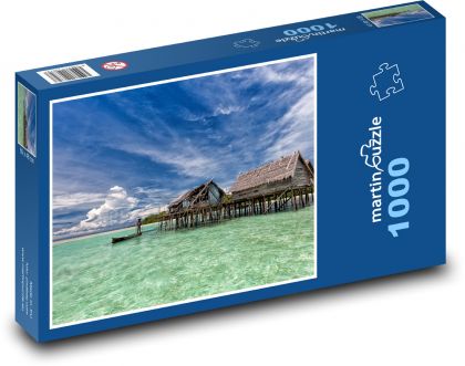 Fischerdorf auf den Malediven - Puzzle - 1000 Teile