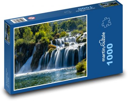 Chorvatsko - Plitvice - Puzzle 1000 dílků, rozměr 60x46 cm