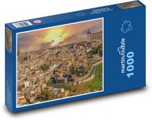 Toledo, východ slnka Puzzle 1000 dielikov - 60 x 46 cm 