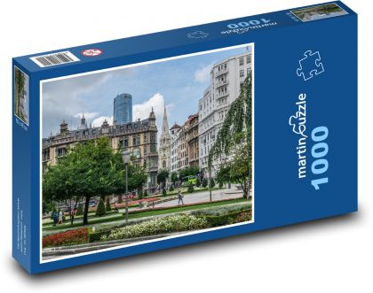 Španělsko - Bilbao - Puzzle 1000 dílků, rozměr 60x46 cm