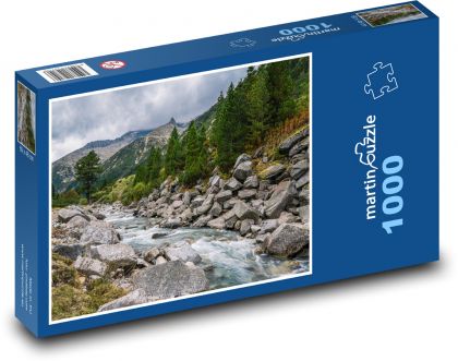 Mountain stream - Puzzle 1000 pieces, size 60x46 cm 