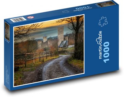 Cesta k hradu - Puzzle 1000 dielikov, rozmer 60x46 cm