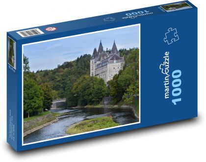 Hrad Durbuy  - Puzzle 1000 dílků, rozměr 60x46 cm