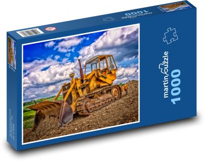 Bulldozer, construction machinery - Puzzle 1000 pieces, size 60x46 cm 