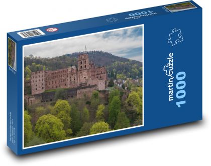 Pevnost Heidelberg - Puzzle 1000 dílků, rozměr 60x46 cm
